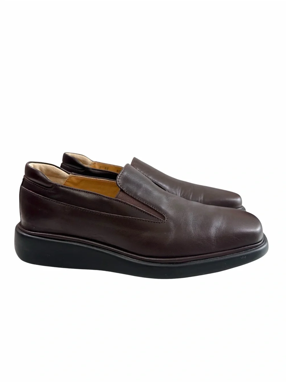 Bally Rolamo Leather Slip-On Loafers Dark Brown Men’s Size 7D